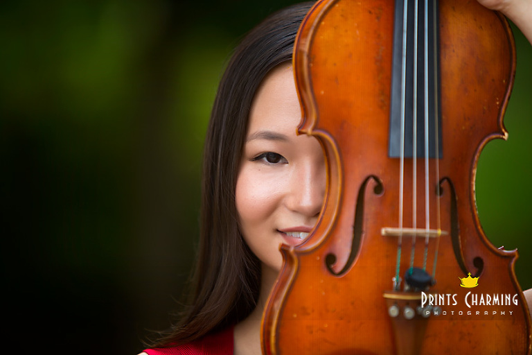 Grace's high school senior pictures outdoors at the park with violin closeup - PCP_GL_1762edited